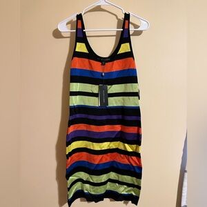 Ralph Lauren multi colored body con dress. Great quality. Never worn with tags